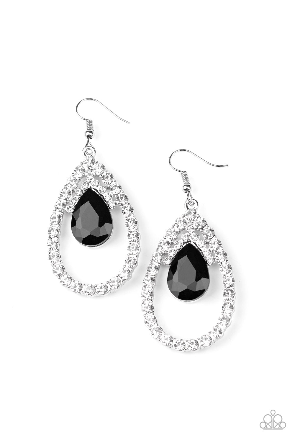 Trendsetting Twinkle - Black Earring