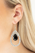 Load image into Gallery viewer, Trendsetting Twinkle - Black Earring
